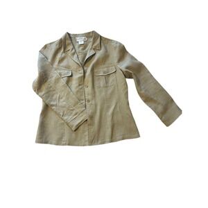 Armand Ventilo Linen Beige Safari Blazer Large‎ Jacket Womenswear Size 46